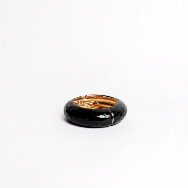 W by Whitemood-Bracciale rigido tondo - Nero