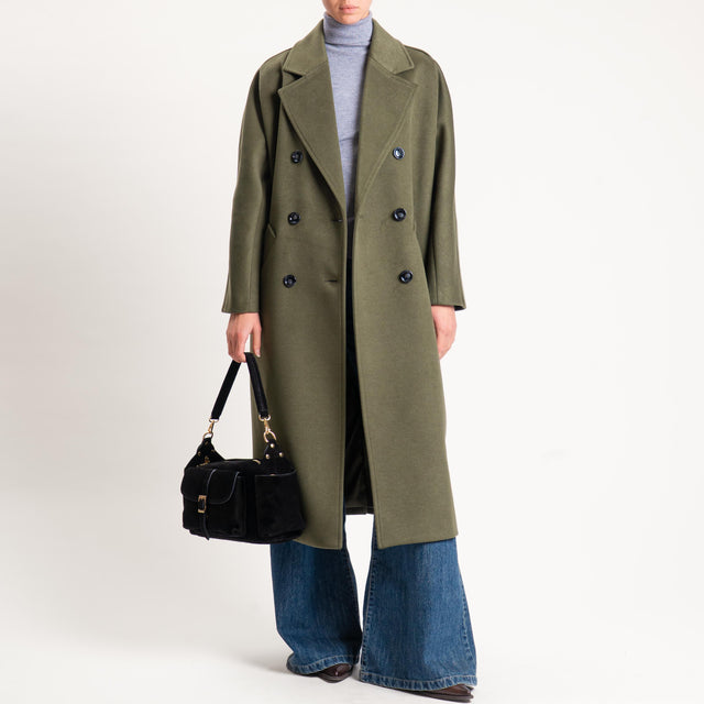 Imperial-Cappotto doppiopetto con cintura - militare
