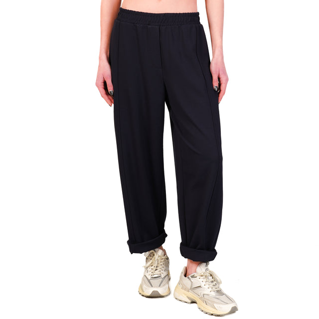 Pantalón de punto Imperial-Milan con cintura elástica - azul