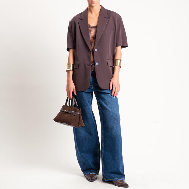 Imperial-Top in pizzo - cioccolato