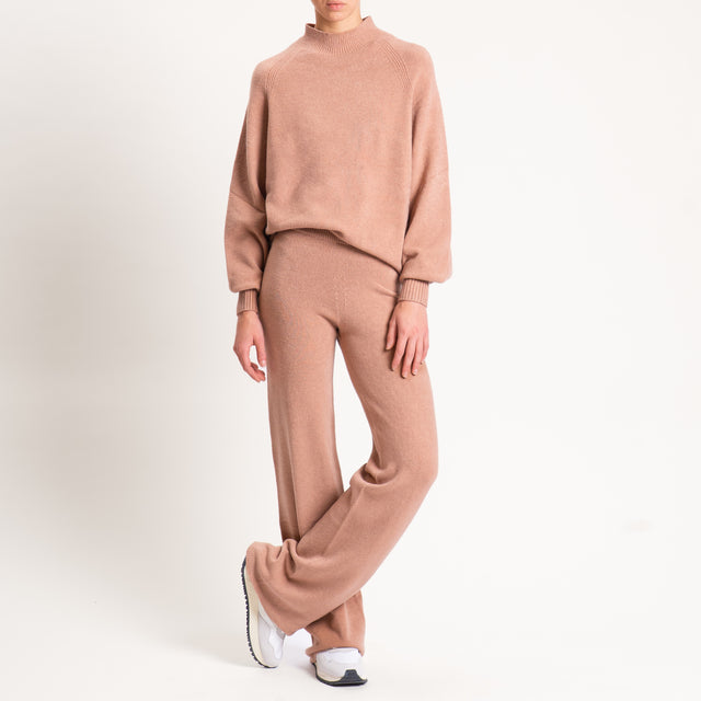 Kontatto-Pantalone in maglia elastico in vita - biscotto