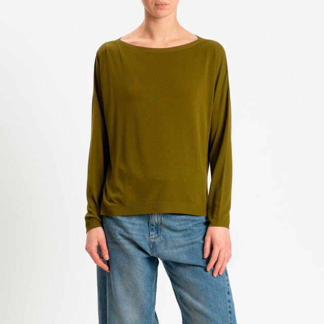 Kontatto- Maglia scatola spacchi laterali - olio