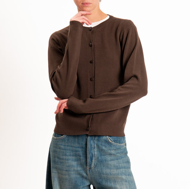 Kontatto-Cardigan short cardigan - mocha