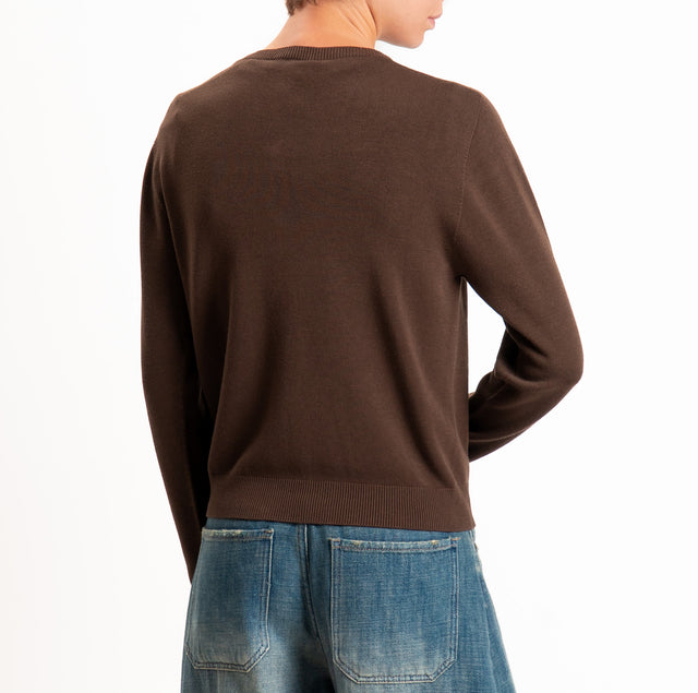 Kontatto-Cardigan short cardigan - mocha