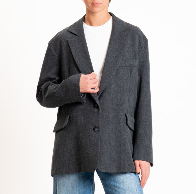 Kontatto-Giacca oversize - antracite