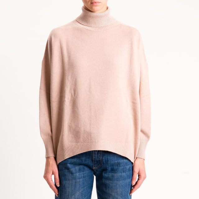 Kontatto-Maglia over collo alto (QS) - brick