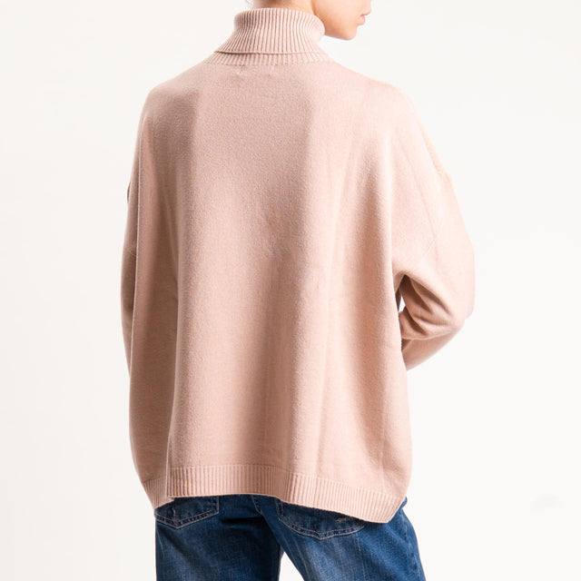 Kontatto-Maglia over collo alto (QS) - brick