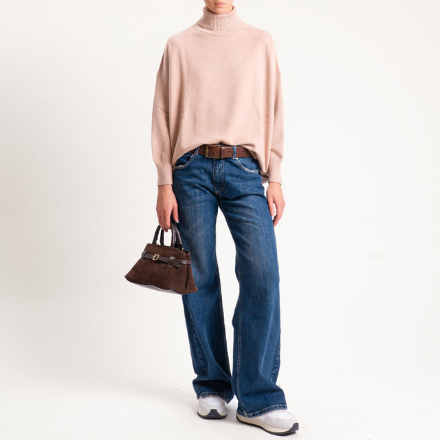 Kontatto-Maglia over collo alto (QS) - brick