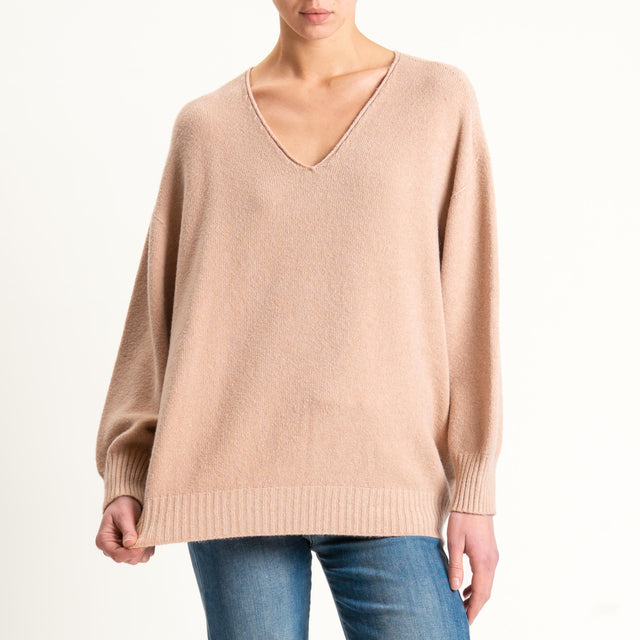Kontatto-Maglia scatola scollo v (QS) - brick