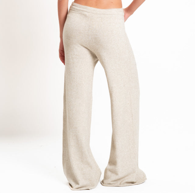 Kontatto-Pantalone QS con coulisse - beige