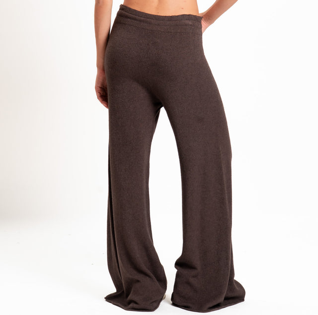 Kontatto-Pantalone QS con coulisse - moka