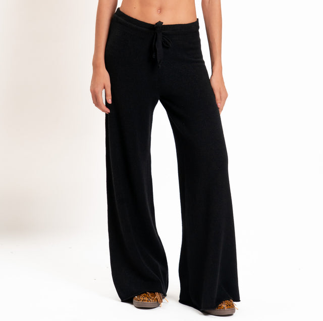 Kontatto-Pantalone QS con coulisse - nero