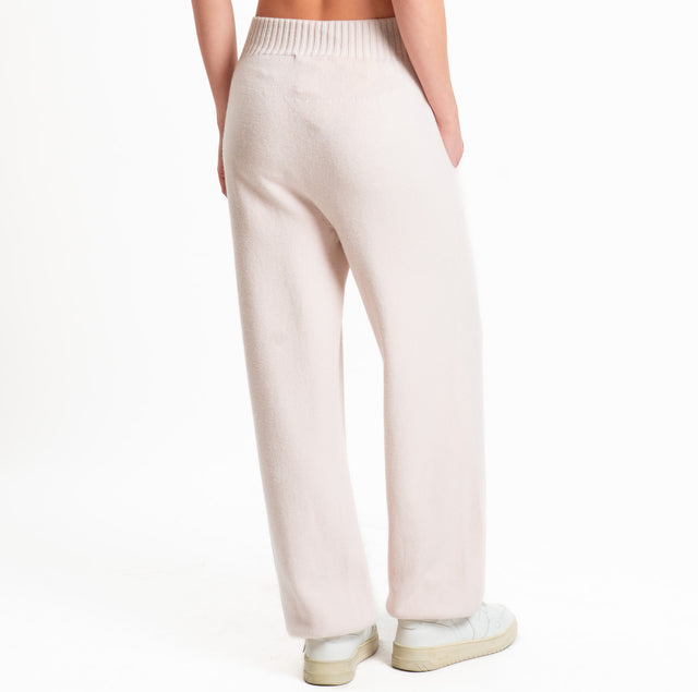 Kontatto-Pantalone QS in maglia con tasche - rosa