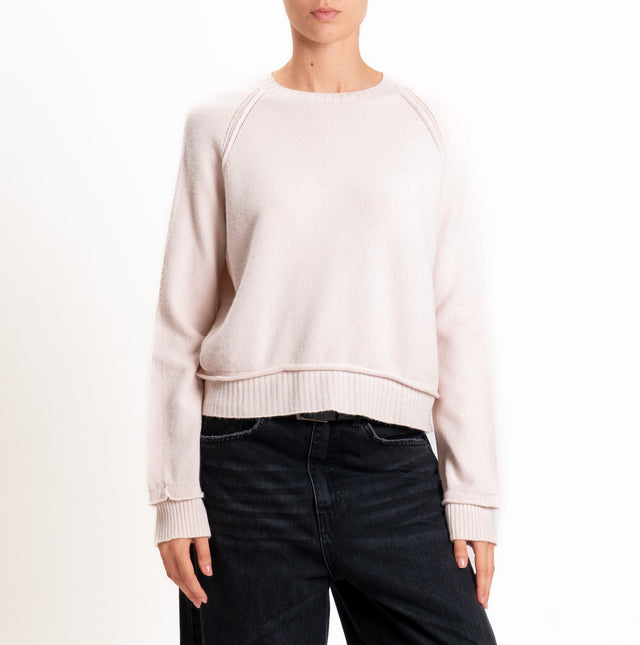 Kontatto-Maglia QS manica raglan - rosa