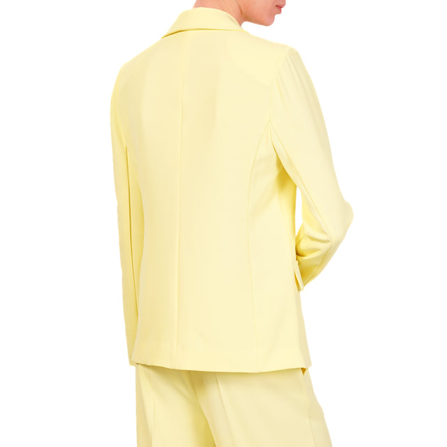 Chaqueta de tejido fluido de 1 botón - mimosa