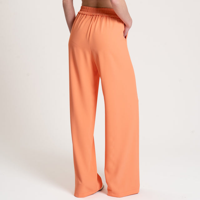 Kontatto-Pantalone tessuto fluido elastico dietro - orange