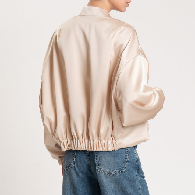 Kontatto-Bomber con riprese - beige
