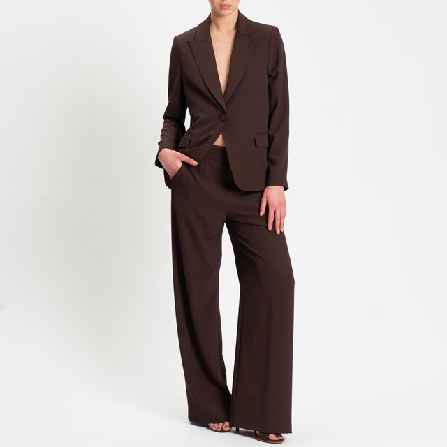 Kontatto- Completo giacca + pantalone - cioccolato