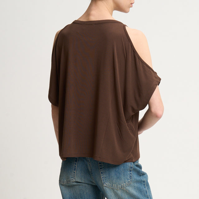 Camiseta de contacto recortable - chocolate