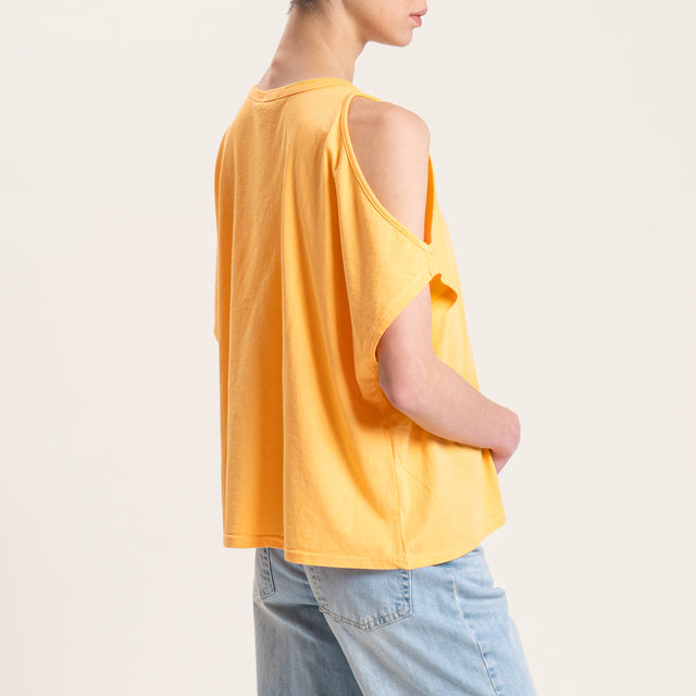 Kontatto-T-shirt cut out - melone