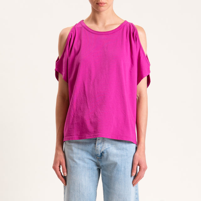 Kontatto-T-shirt cut out - peonia