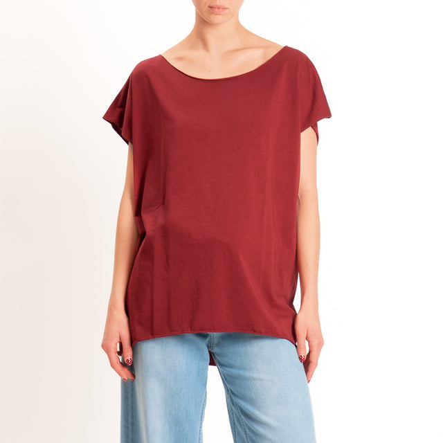 Kontatto-T-shirt over taglio vivo - india