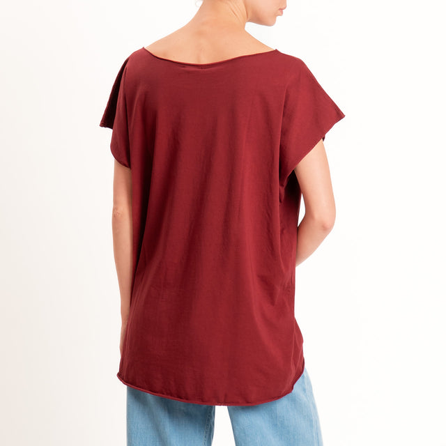 Kontatto-T-shirt over taglio vivo - india