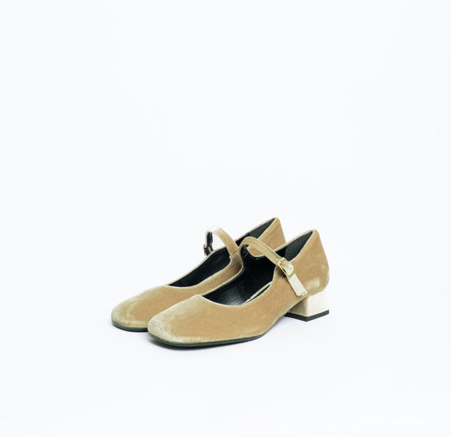 Lucrezia D'altavilla- Scarpe Mary Jane - ciniglia beige