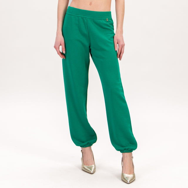 Souvenir-Pantalone in felpa con elastico - Verde