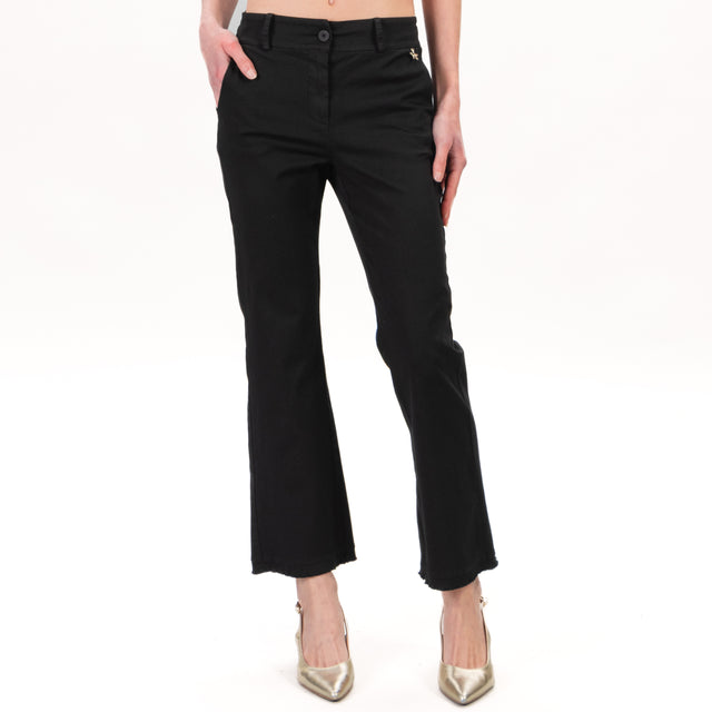 Souvenir-Pantalone cotone elasticizzato - nero