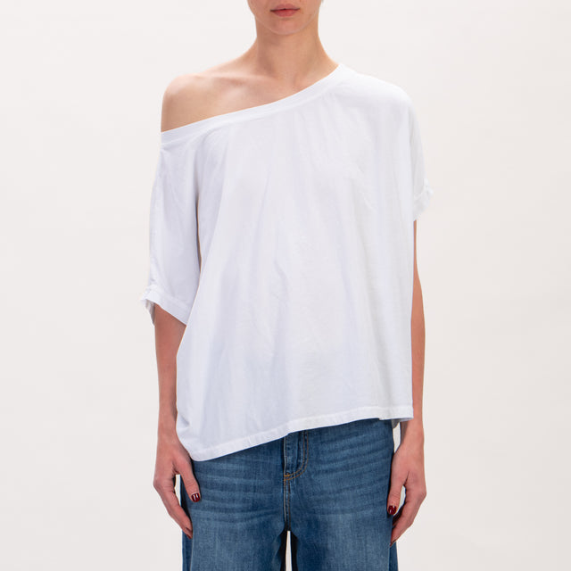 Zeroassoluto-T-shirt scatola in cotone - bianco
