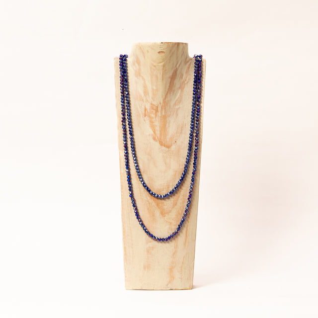 W by white mood-Necklace - cobalt blue