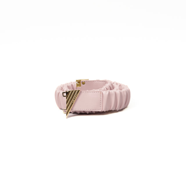 Vicolo-Cintura elastica fibbia v metal plate - rosa