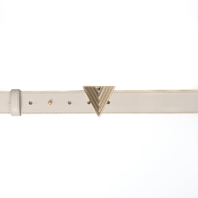 Vicolo-Cintura fibbia v metal plate - off white