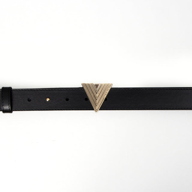 Vicolo-Cintura fibbia v metal plate - Nero
