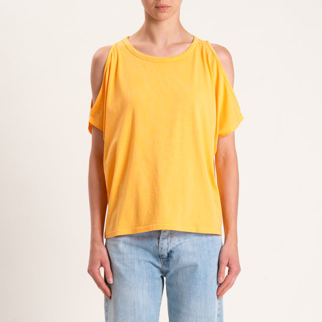 Kontatto-T-shirt cut out - melone
