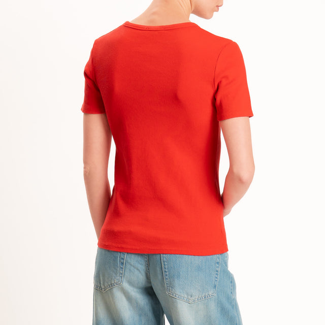 Motel-Chester costine con bottoni - rosso