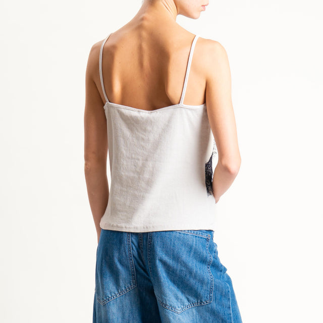 Motel-Top a costine con pizzo - burro