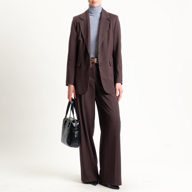 Motel-Giacca due bottoni - moro