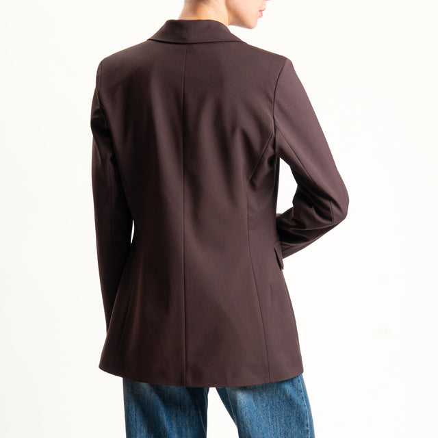 Motel-Giacca due bottoni - moro