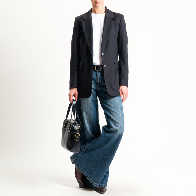 Motel-Giacca due bottoni - nero