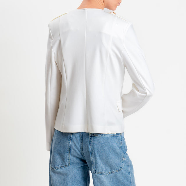 Motel-Giacca napoleon punto milano - latte