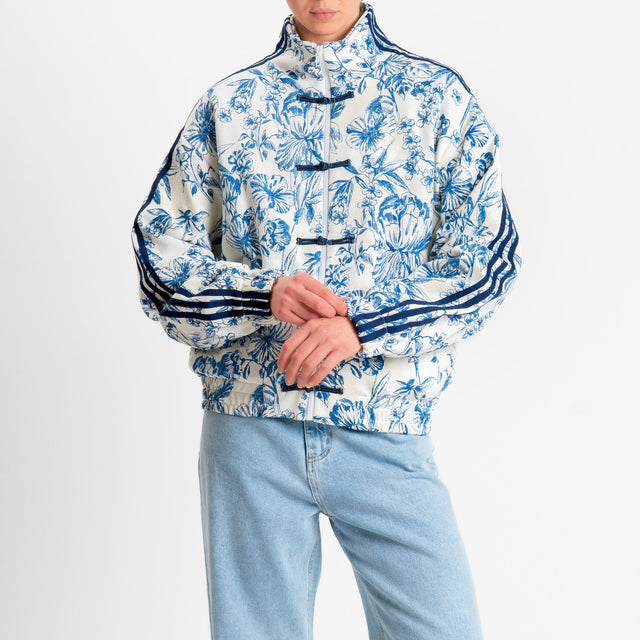 Motel-Bomber in felpa mandarin fantasia bande laterali - burro/blu