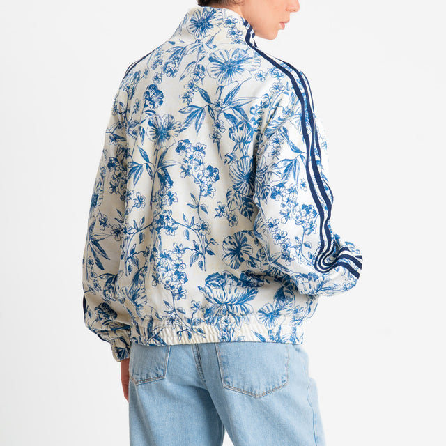 Motel-Bomber in felpa mandarin fantasia bande laterali - burro/blu