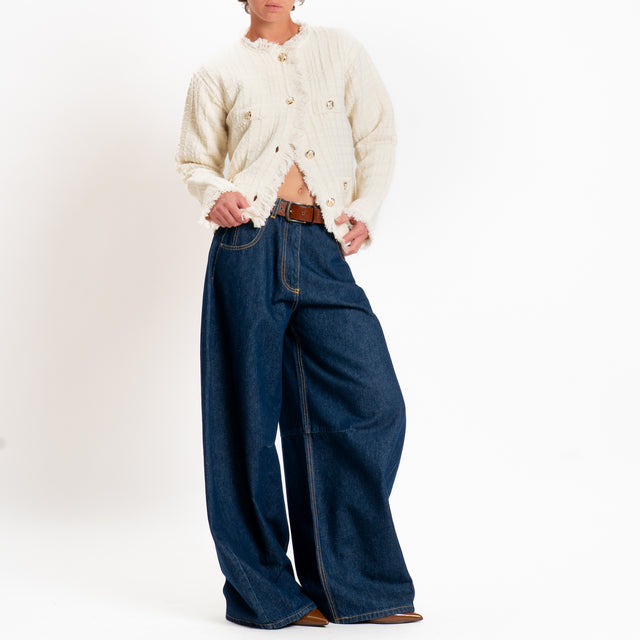 Motel-Jeans barrel wide leg fit - denim scuro