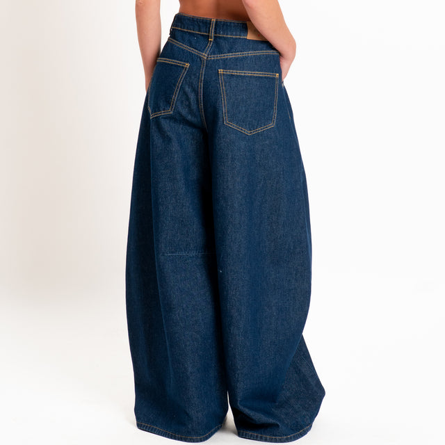 Motel-Jeans barrel wide leg fit - denim scuro