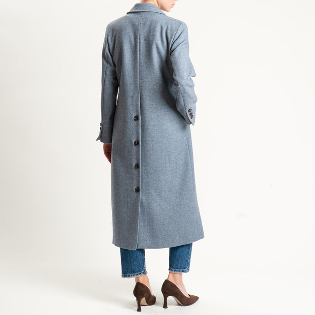 Motel-Cappotto misto lana doppiopetto - grigio