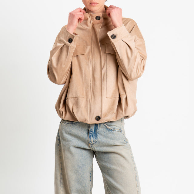 Motel-Bomber effetto suede - sabbia