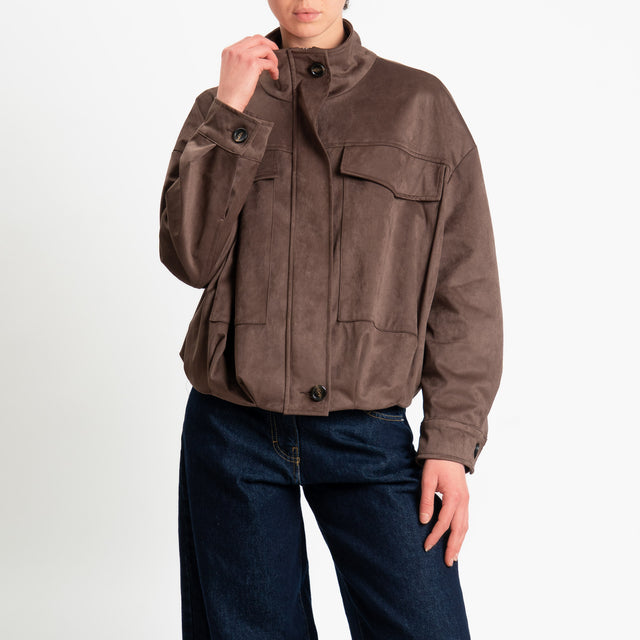 Motel-Bomber effetto suede - moro