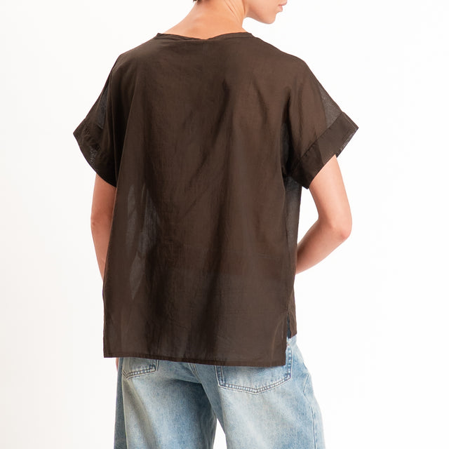 Motel-Camicia mussola smanicata - caffe'